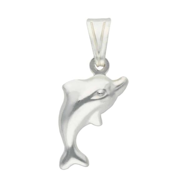Colgante delfín mediano plata