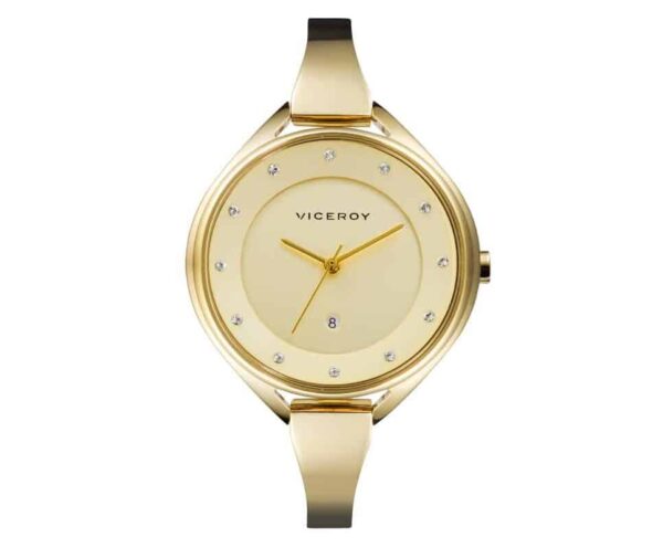 Reloj mujer Viceroy dorado con circonitas