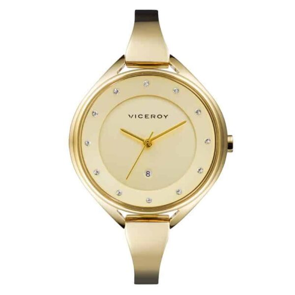 Reloj mujer Viceroy dorado con circonitas