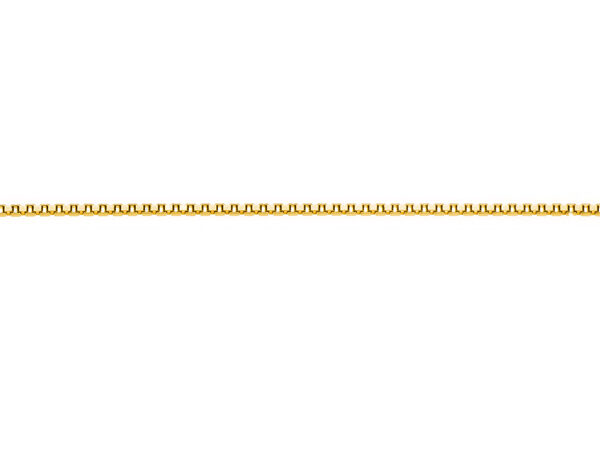 Cadena veneciana oro amarillo 0,5mm de ancho