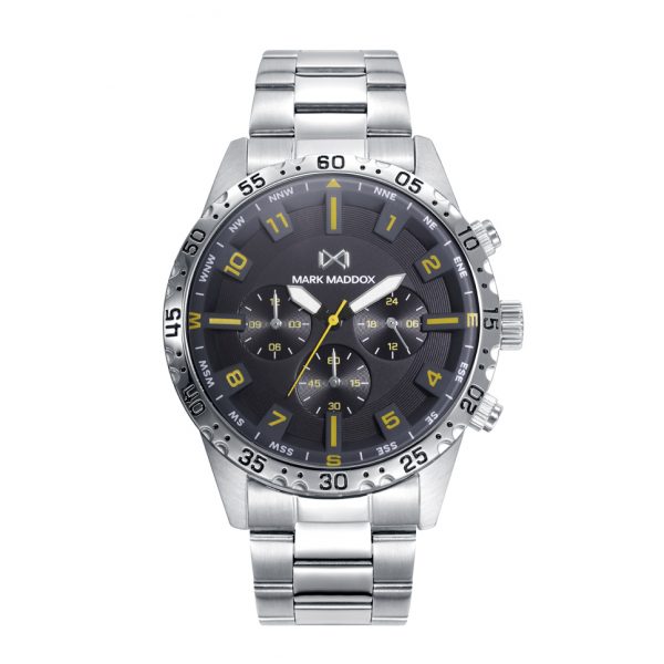 Reloj hombre multifunción con esfera negra