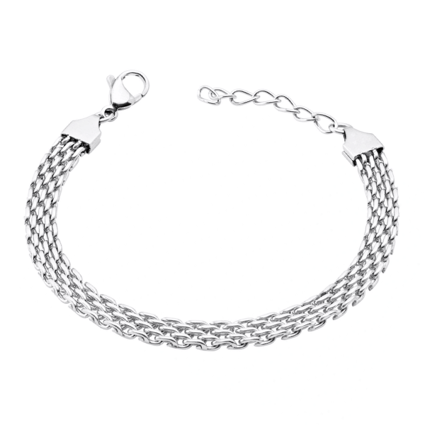 Pulsera mujer acero lisa
