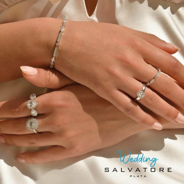 Pulsera circonitas en plata