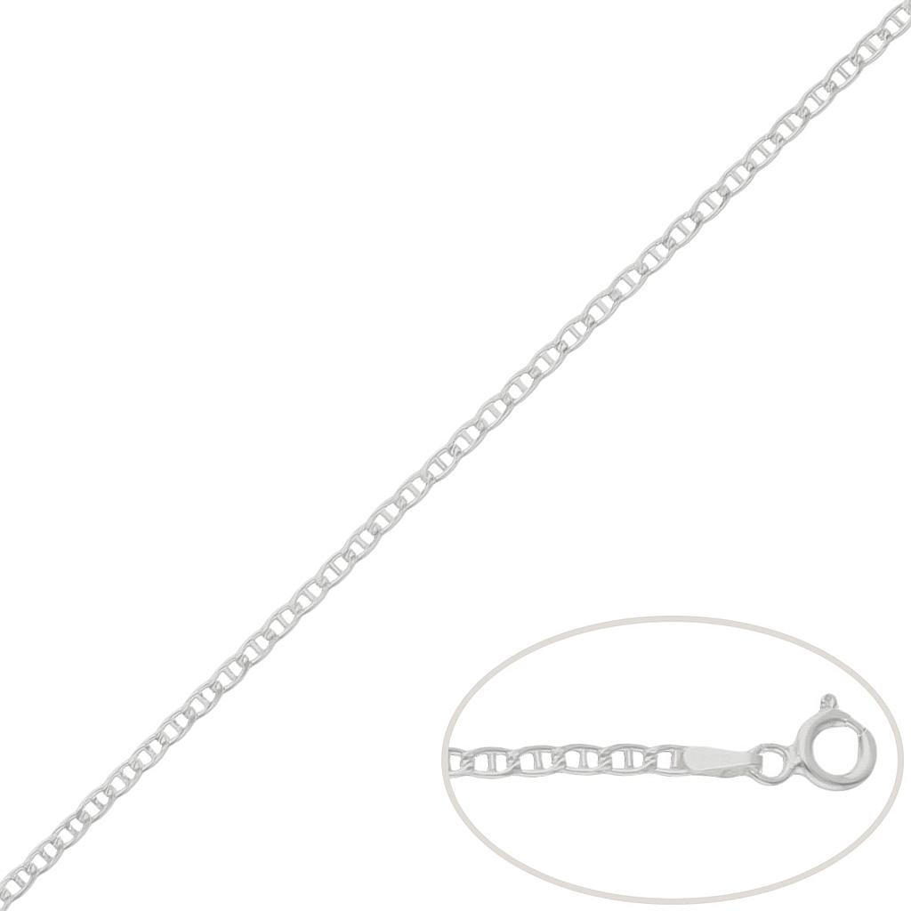 Cadena ancla hombre en plata