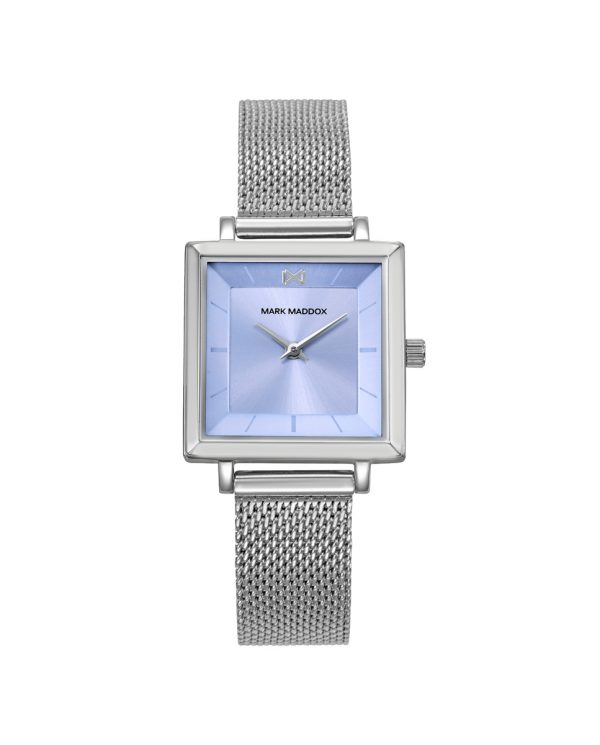 Reloj mujer Mark Maddox con caja cuadrada color azul