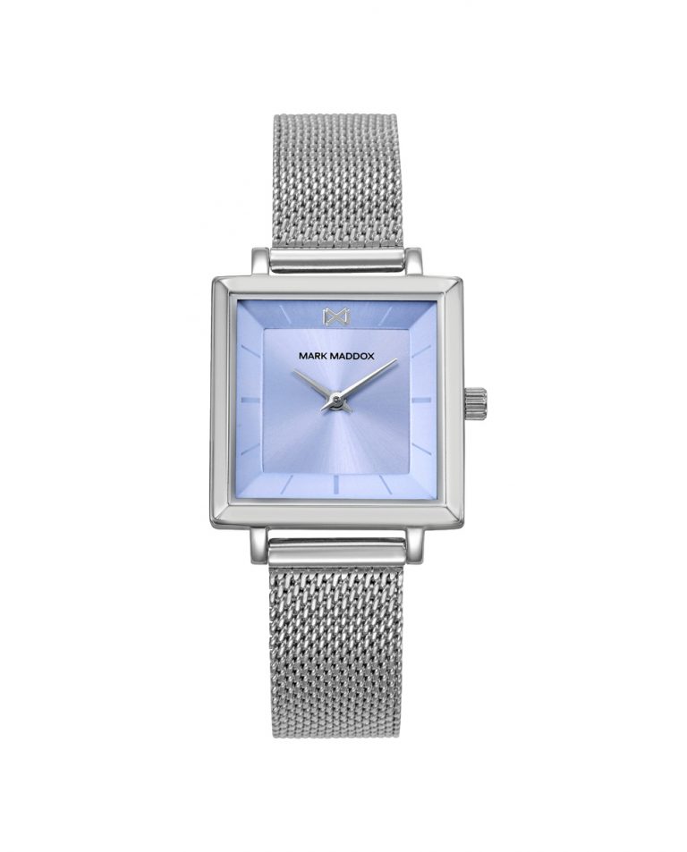 Reloj mujer Mark Maddox con caja cuadrada color azul