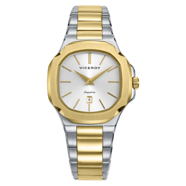 Reloj mujer acero dorado bicolor Viceroy