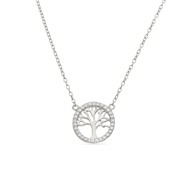 Gargantilla árbol de la vida en plata