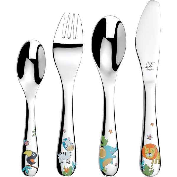 Estuche de cubiertos en plata