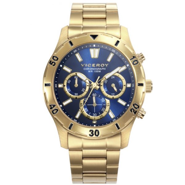 Reloj hombre acero dorado Viceroy