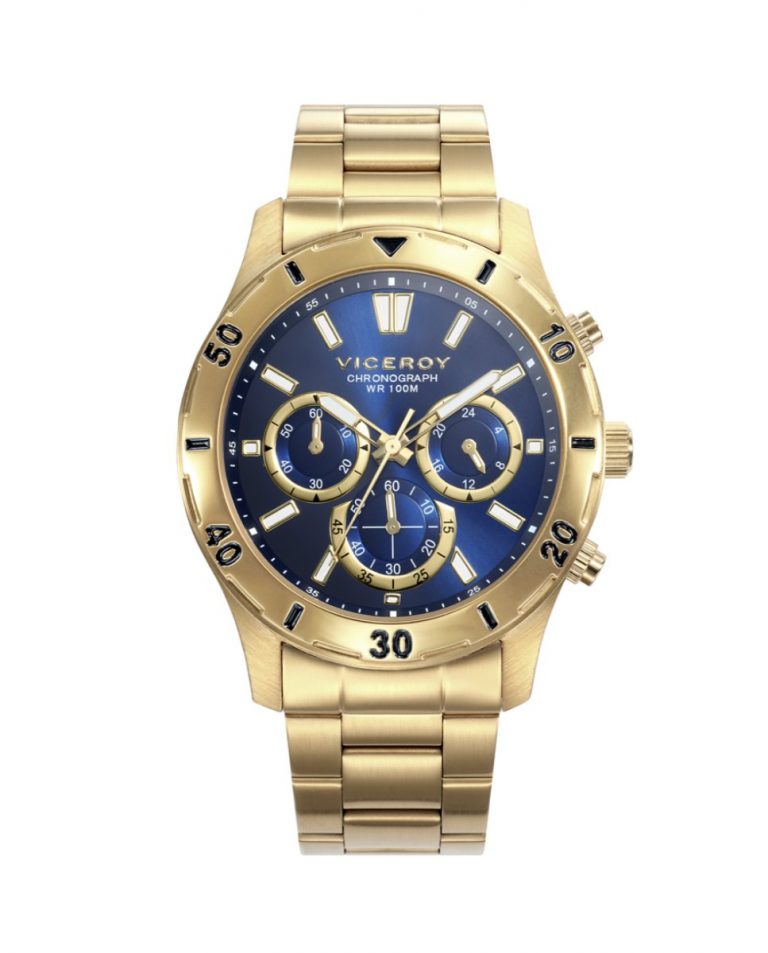 Reloj hombre acero dorado Viceroy