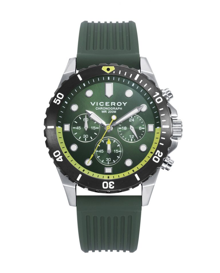 Reloj hombre cronógrafo Viceroy correa silicona