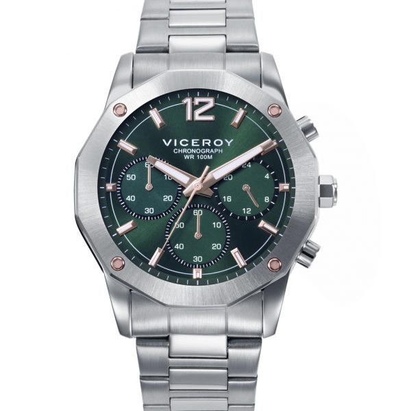 Reloj cronógrafo Viceroy esfera verde para hombre