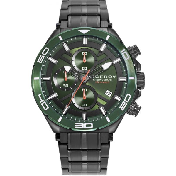 Reloj acero negro cronógrafo Viceroy