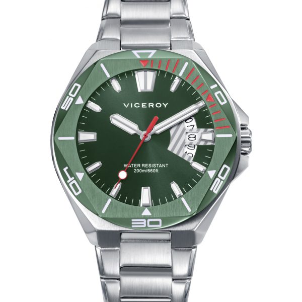 Reloj hombre Viceroy con caja bitono verde