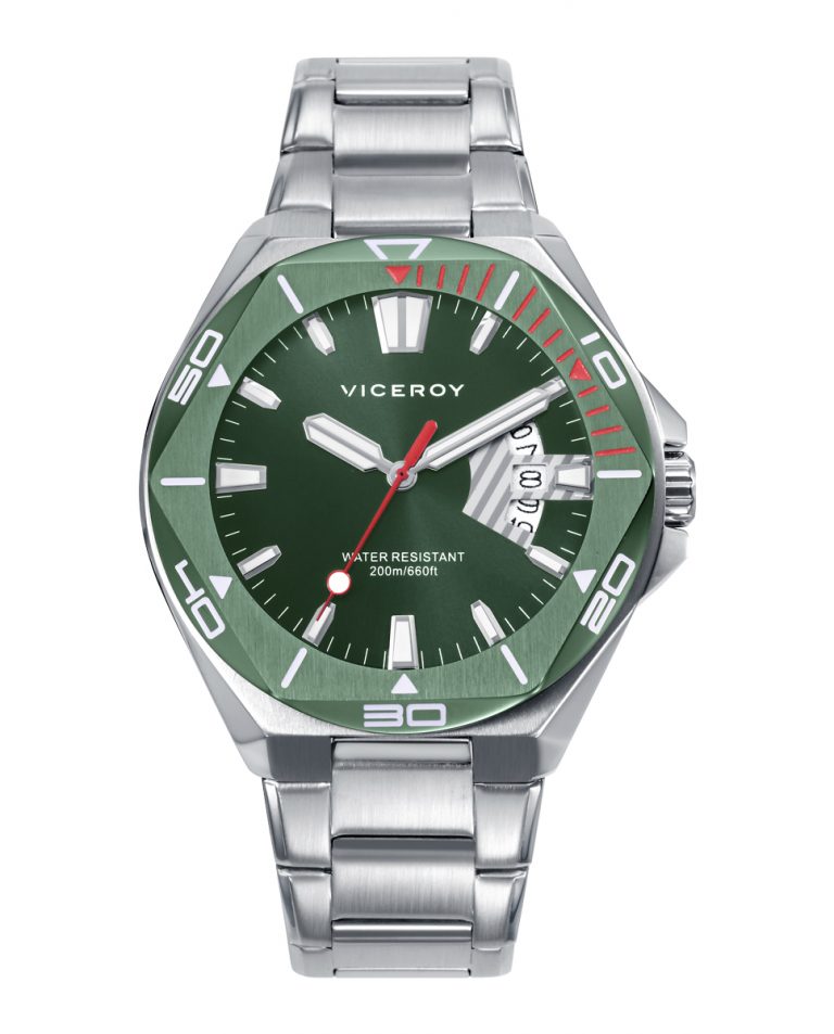 Reloj hombre Viceroy con caja bitono verde