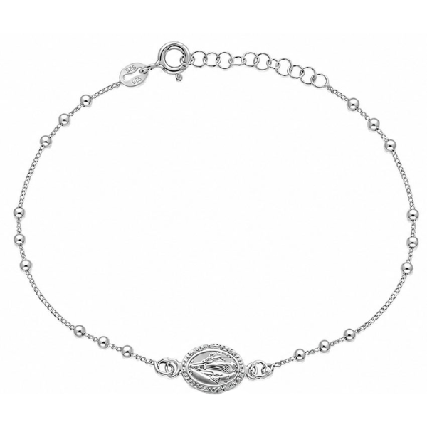 Pulsera de la Virgen Milagrosa en Plata