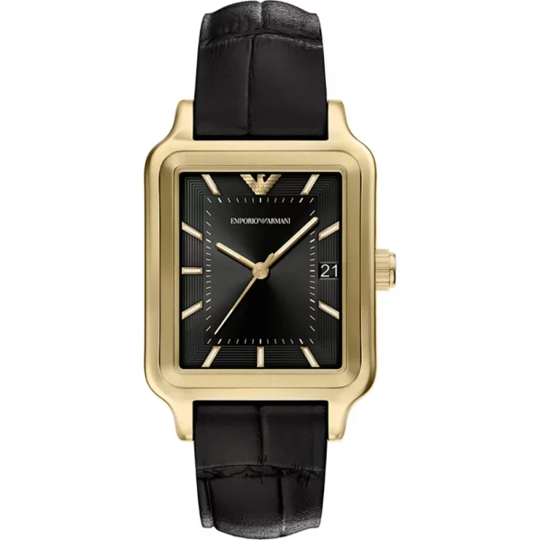 Reloj hombre Armani rectangular dorado
