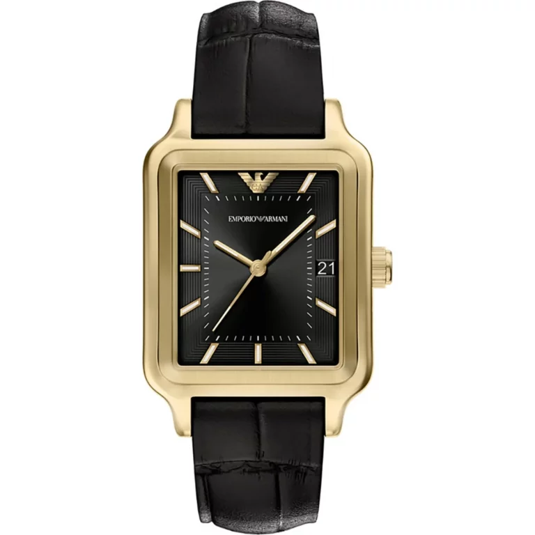 Reloj hombre Armani rectangular dorado