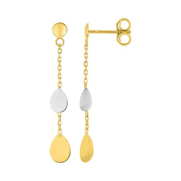 Pendientes cadena oro amarillo