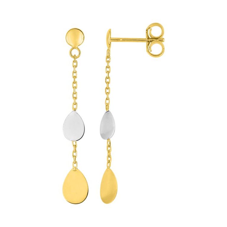 Pendientes cadena oro amarillo