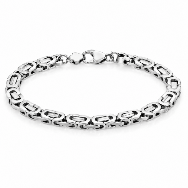 Pulsera hombre nudo bizantino en acero