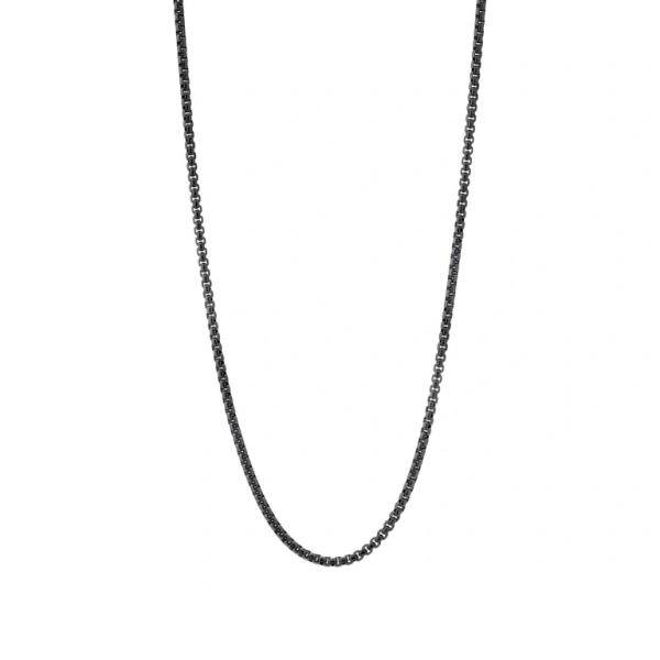 Cadena negra para hombre