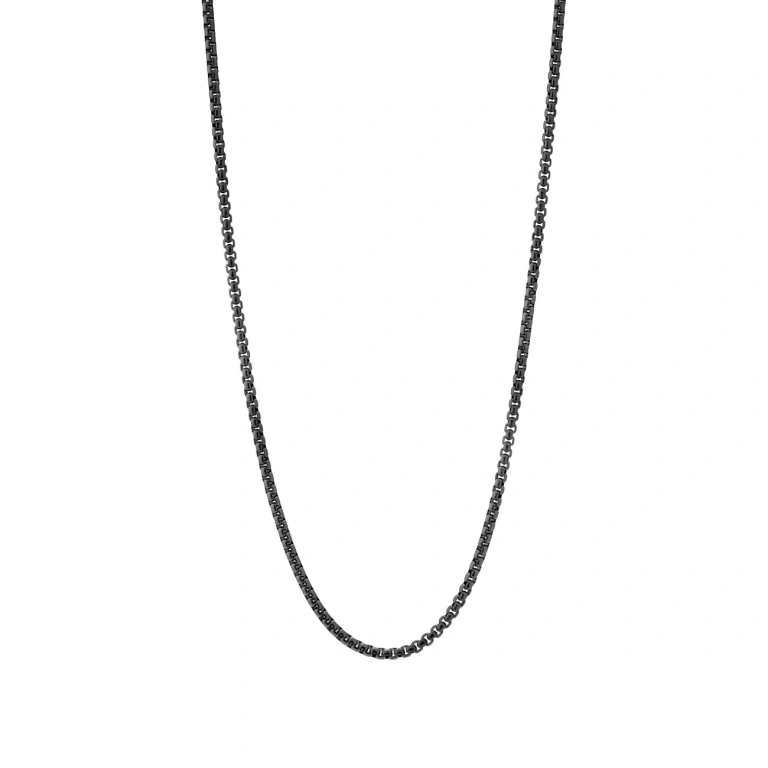 Cadena negra para hombre