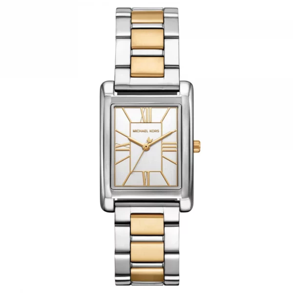 Reloj bicolor rectangular Michael Kors
