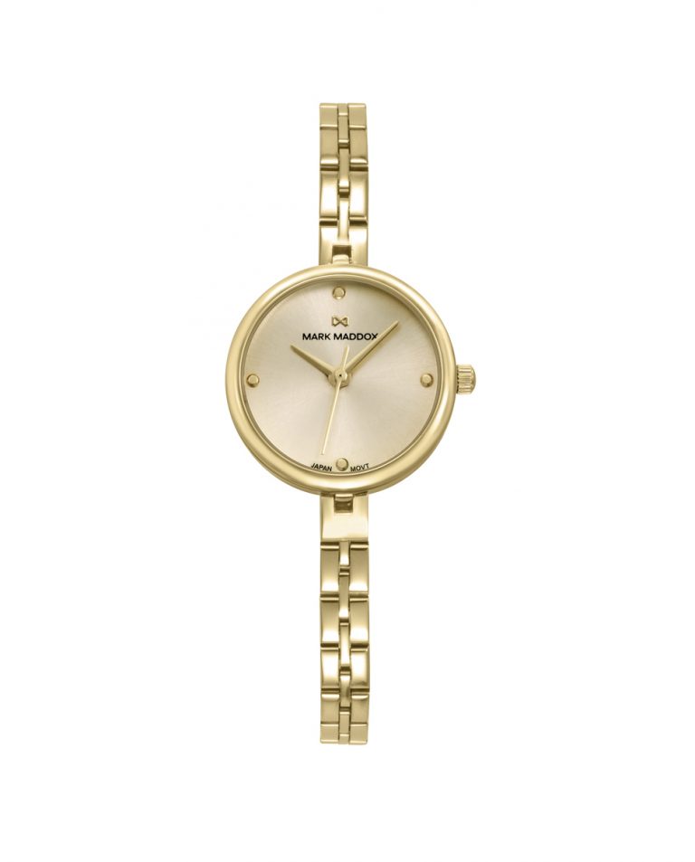 Reloj acero dorado mujer Mark Maddox