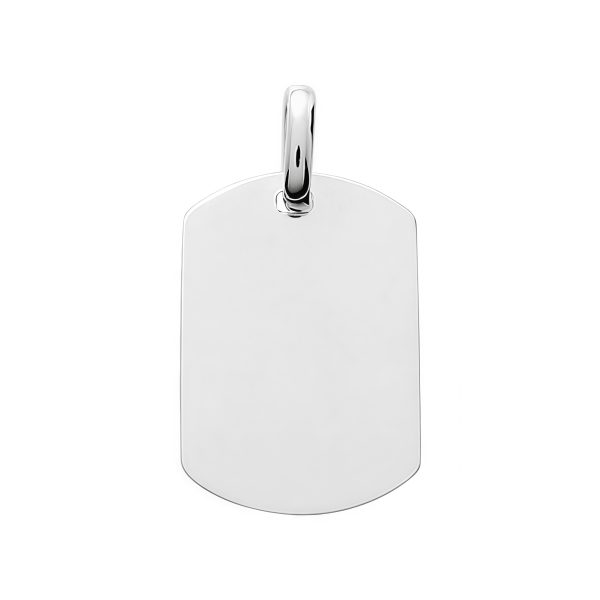 Colgante chapa para grabar en plata