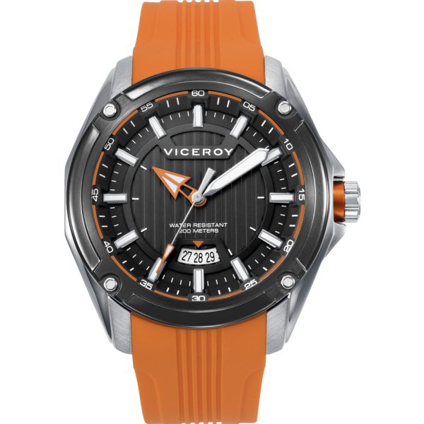 Reloj hombre Viceroy correa silicona naranja