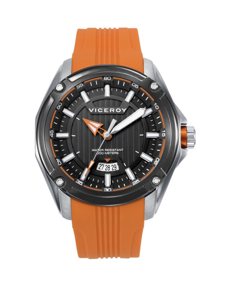 Reloj hombre Viceroy correa silicona naranja