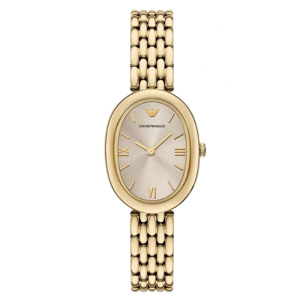 Reloj Armani acero dorado ovalado mujer