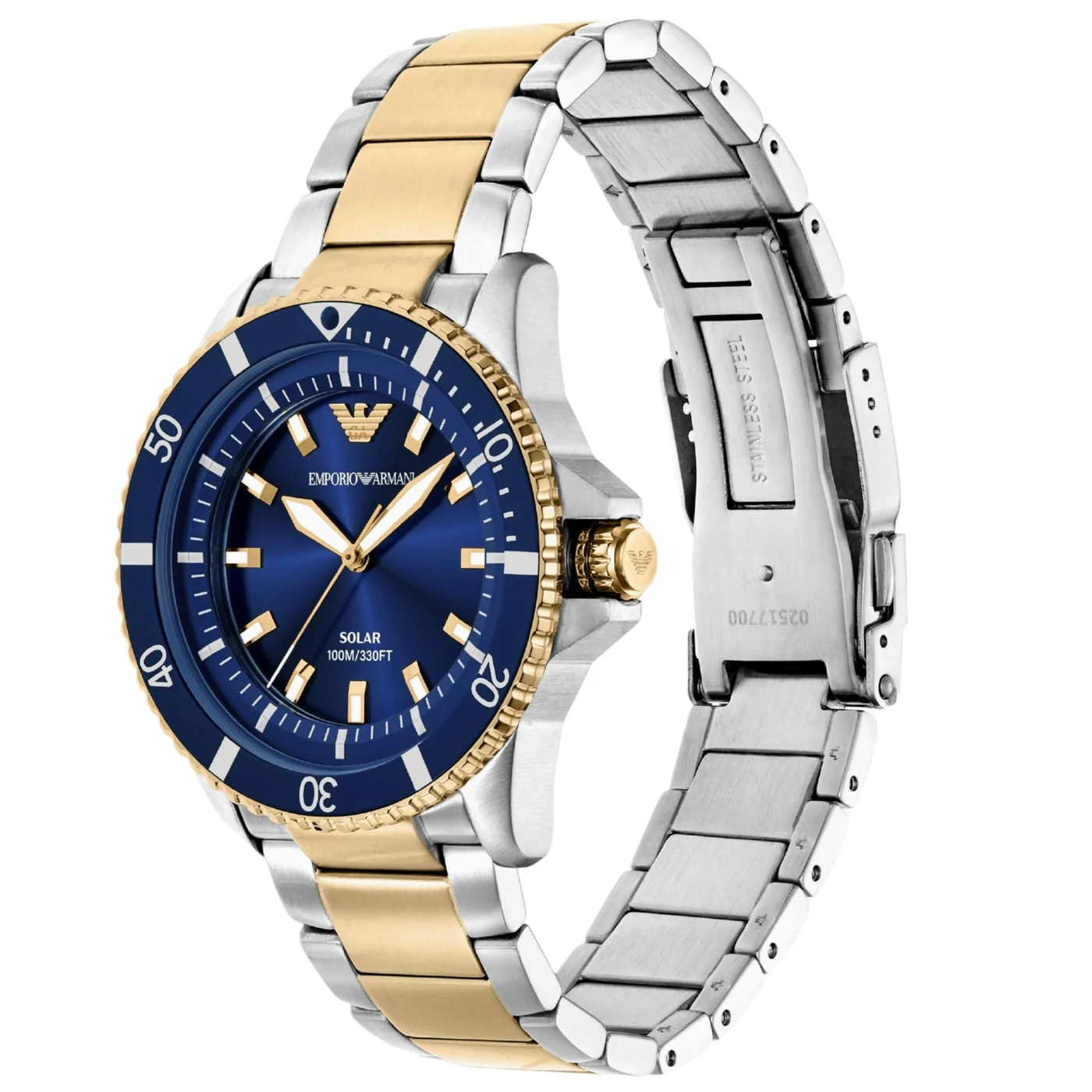 Reloj solar bicolor Emporio Armani